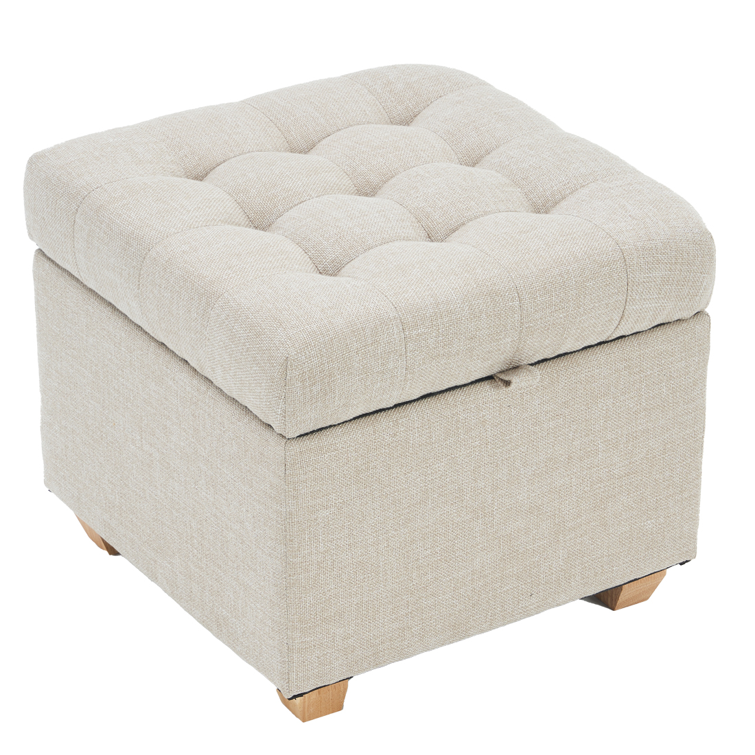 Linen Storage Ottoman Square, Grey C2 — 45D x 45W x 40H cm (C17T) - Image 3