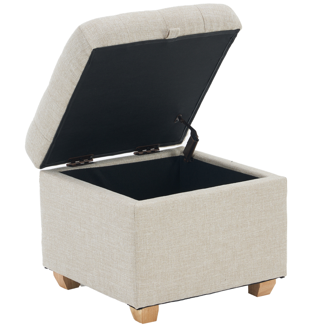Linen Storage Ottoman Square, Grey C2 — 45D x 45W x 40H cm (C17T) - Image 4