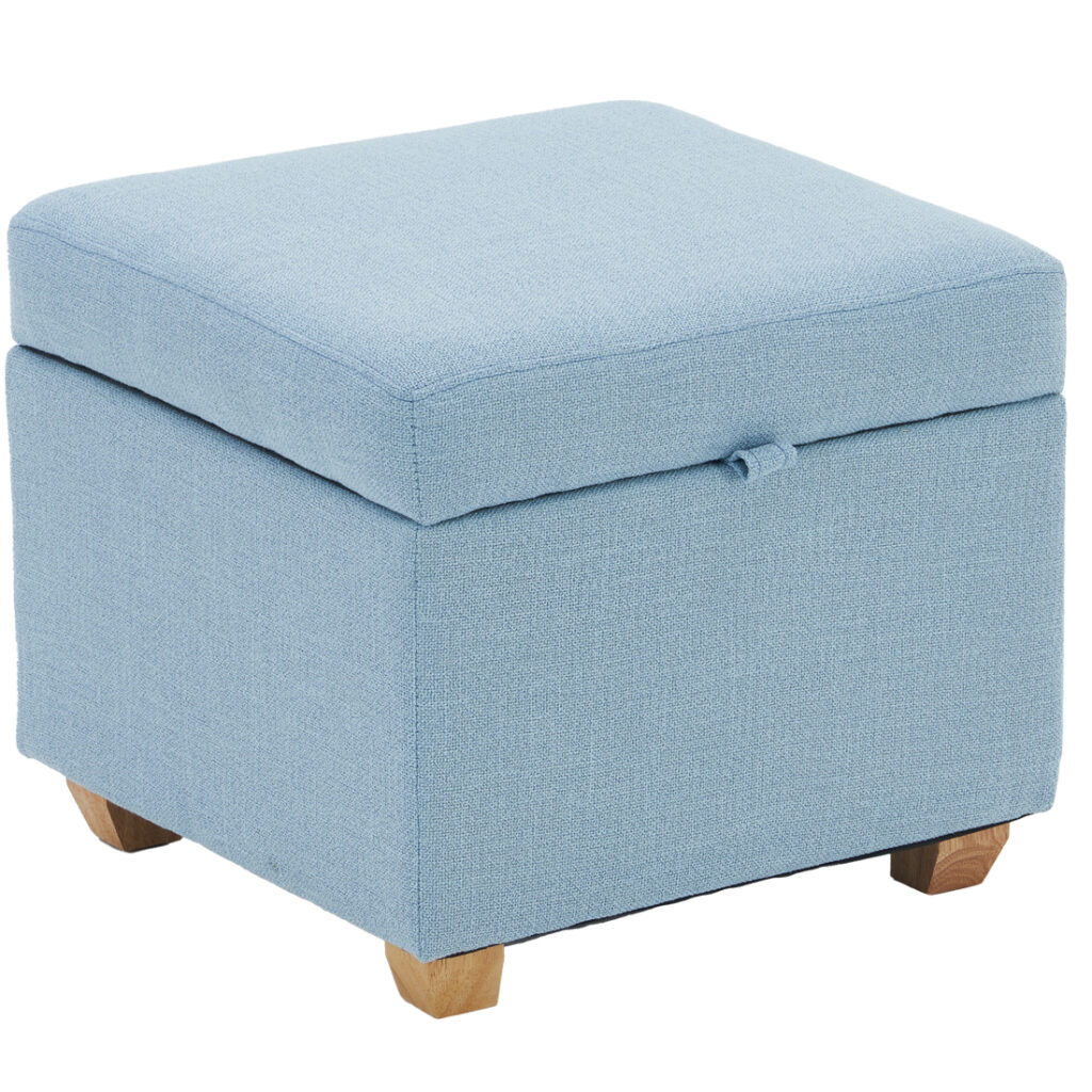 Linen Storage Ottoman Square, Grey C2 — 45D x 45W x 40H cm (DCS2)