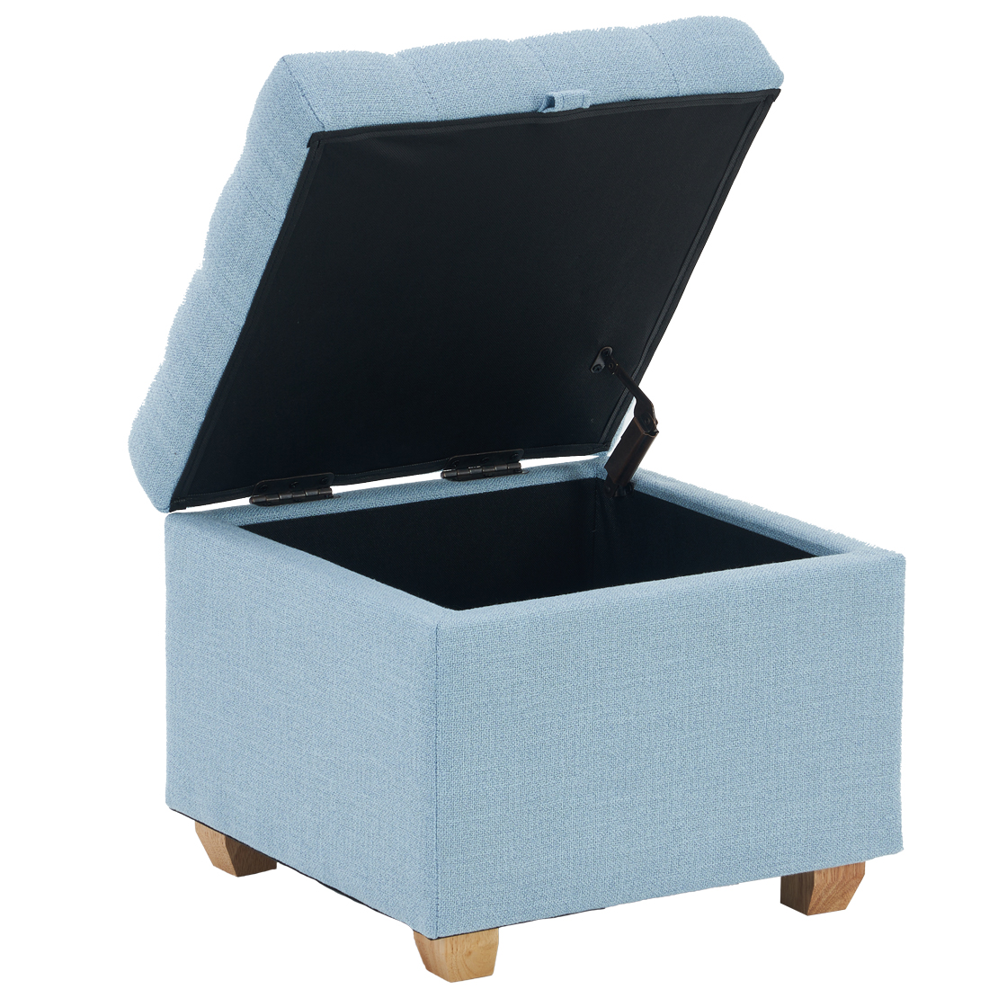 Linen Storage Ottoman Square, Grey C2 — 45D x 45W x 40H cm (NB5V) - Image 2