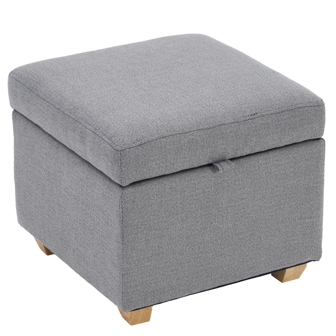 Linen Storage Ottoman Square, Grey C2 — 45D x 45W x 40H cm (2R8K) - Image 3