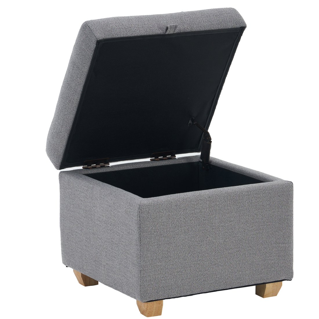 Linen Storage Ottoman Square, Grey C2 — 45D x 45W x 40H cm (2R8K) - Image 4